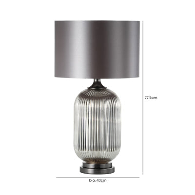 Darcie Pleated Glass Table Lamp